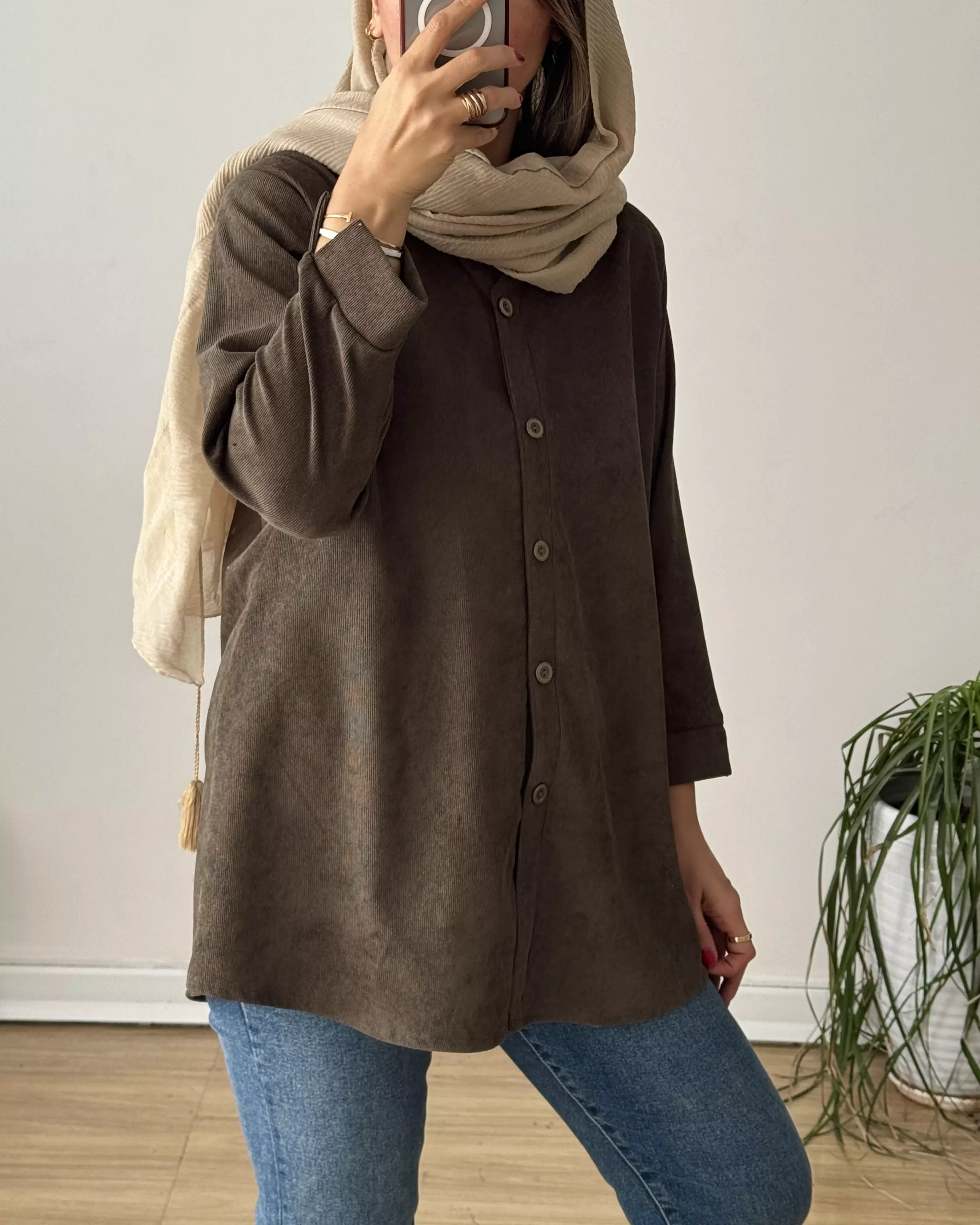 مانتو مخمل کبریتی مهتا